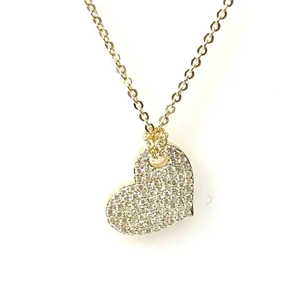 14 Karat Yellow Gold Diamond Heart Fashion Pendant Forever Young Fine Jewelers St. George, UT
