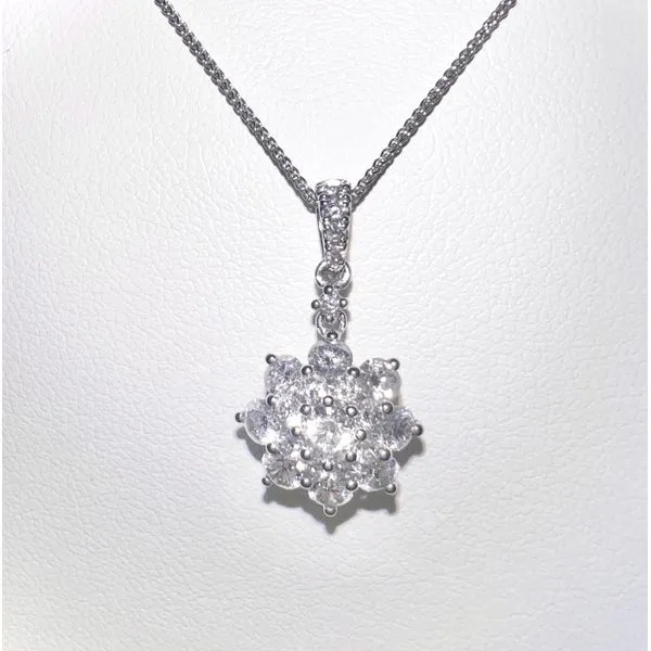 18 Karat White Gold Diamond Fashion Pendant Forever Young Fine Jewelers St. George, UT