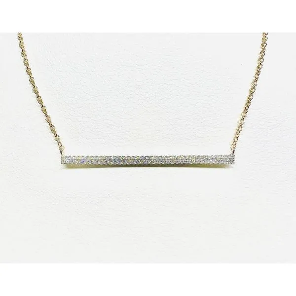 14 Karat White and Yellow Gold Diamond Fashion Pendant Forever Young Fine Jewelers St. George, UT