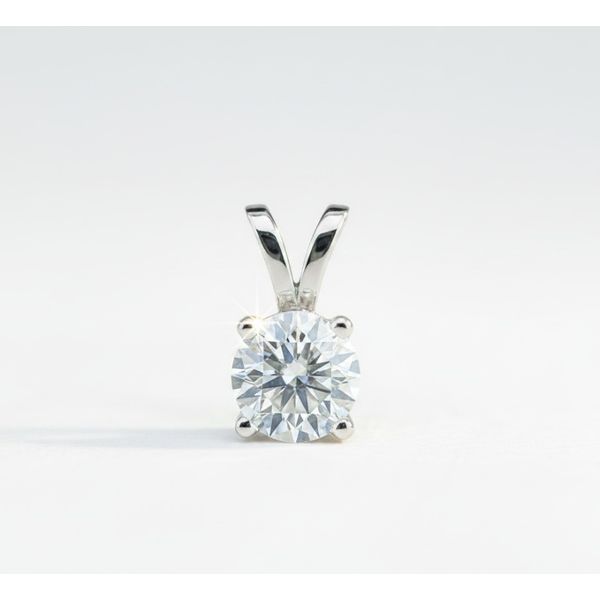 14 Karat White Gold Lab Grown Diamond Pendant Forever Young Fine Jewelers St. George, UT