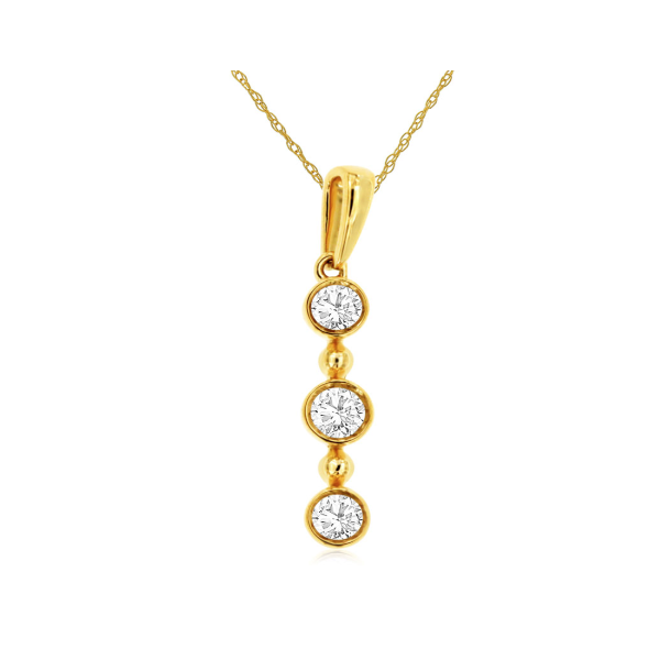14 Karat Yellow Gold Diamond Fashion Pendant Forever Young Fine Jewelers St. George, UT