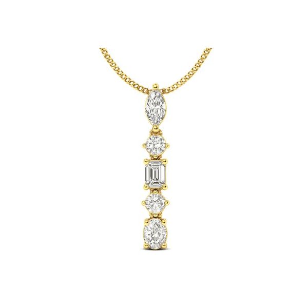 14 Karat Yellow Gold Diamond Pendant Forever Young Fine Jewelers St. George, UT