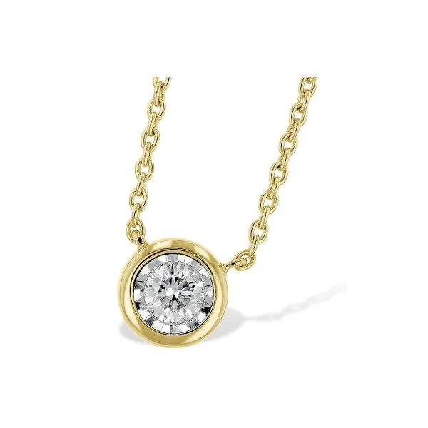14 Karat Yellow Gold Diamond Solitaire Necklace Forever Young Fine Jewelers St. George, UT