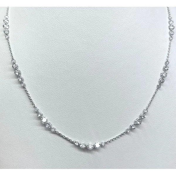 18 Karat White Gold Diamond Necklace Forever Young Fine Jewelers St. George, UT