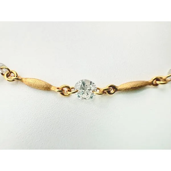 18 Karat Yellow Gold Diamond Necklace Image 2 Forever Young Fine Jewelers St. George, UT