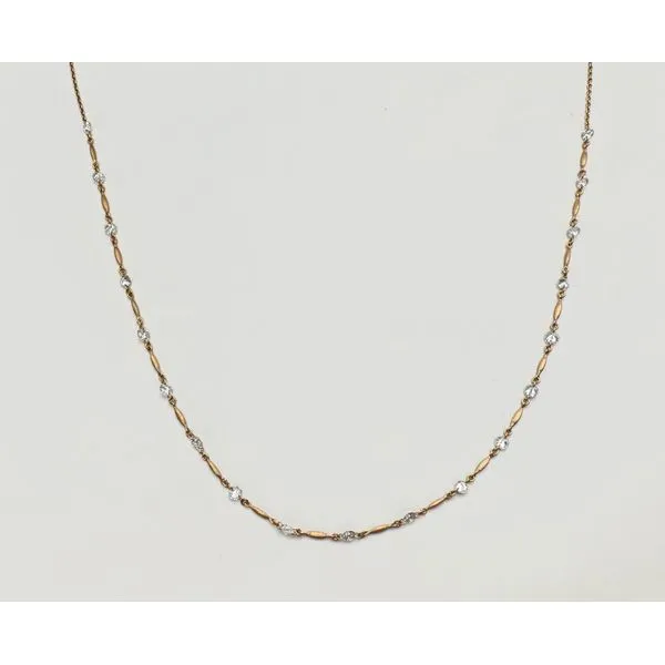 18 Karat Yellow Gold Diamond Necklace Forever Young Fine Jewelers St. George, UT