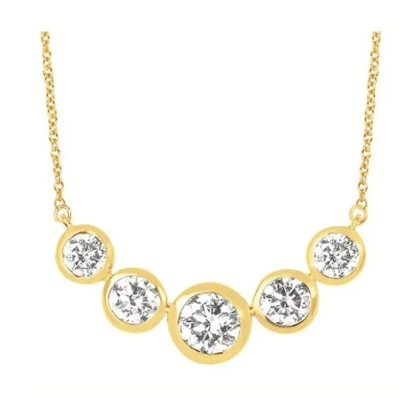 14 Karat Yellow Gold Lab Grown Diamond Fashion Necklace Forever Young Fine Jewelers St. George, UT
