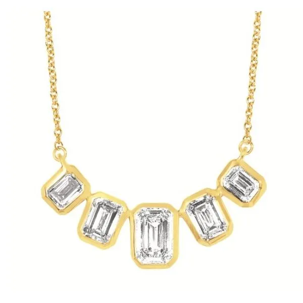 14 Karat Yellow Gold Lab Grown Diamond Fashion Necklace Forever Young Fine Jewelers St. George, UT