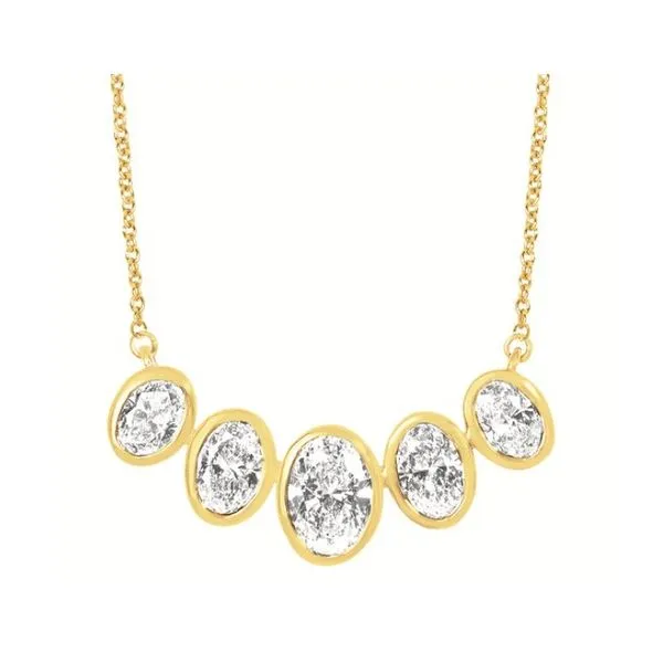 14 Karat Yellow Gold Lab Grown Diamond Fashion Necklace Forever Young Fine Jewelers St. George, UT