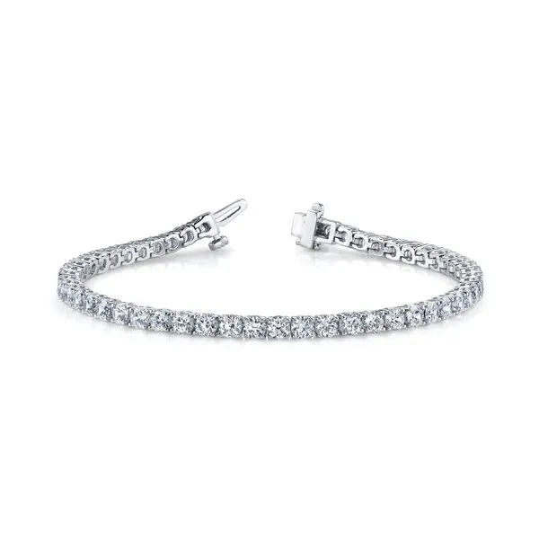 14 Karat White Gold Lab Grown Diamond Tennis Bracelet Forever Young Fine Jewelers St. George, UT