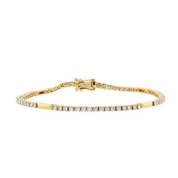 14 Karat Yellow Gold Diamond Tennis Bracelet Forever Young Fine Jewelers St. George, UT