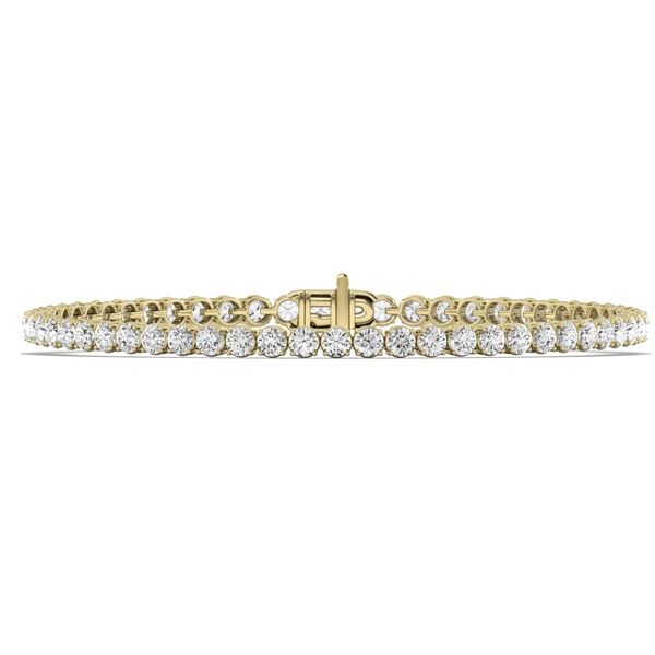 14 Karat Yellow Gold Lab Grown Diamond Tennis Bracelet, 5ctw Forever Young Fine Jewelers St. George, UT