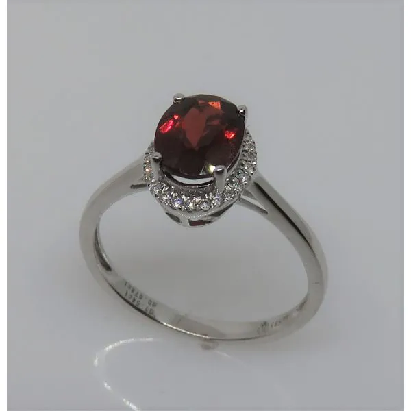 14 Karat White Gold Gemstone and Diamond Ring Forever Young Fine Jewelers St. George, UT
