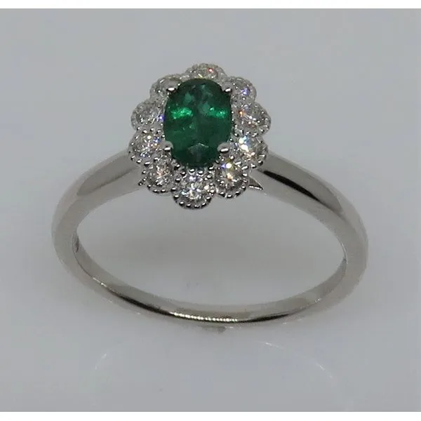 14 Karat White Gold Gemstone and Diamond Ring Forever Young Fine Jewelers St. George, UT