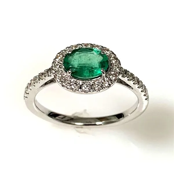 14 Kartra White Gold Emerald and Diamond Fashion Ring Forever Young Fine Jewelers St. George, UT