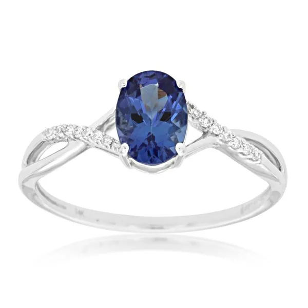 14 Karat White Gold Tanzanite and Diamond Fashion Ring Forever Young Fine Jewelers St. George, UT