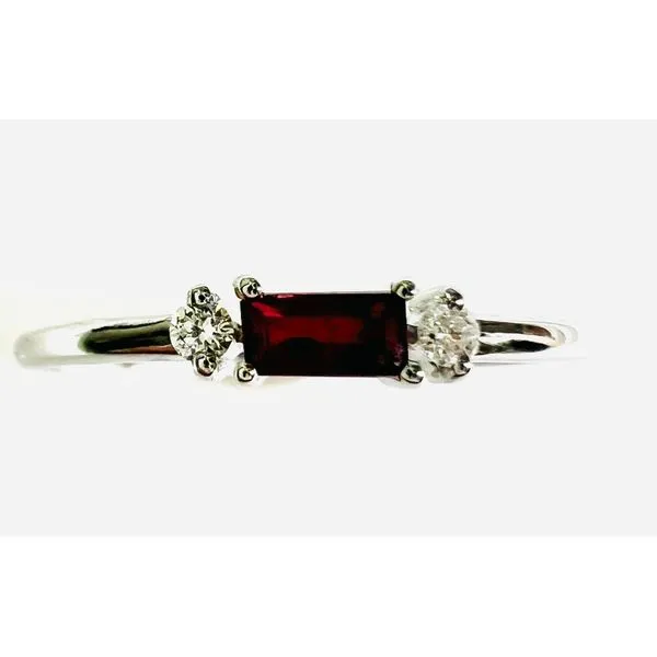 14 Karat White Gold Ruby and Diamond Fashion Ring Image 2 Forever Young Fine Jewelers St. George, UT