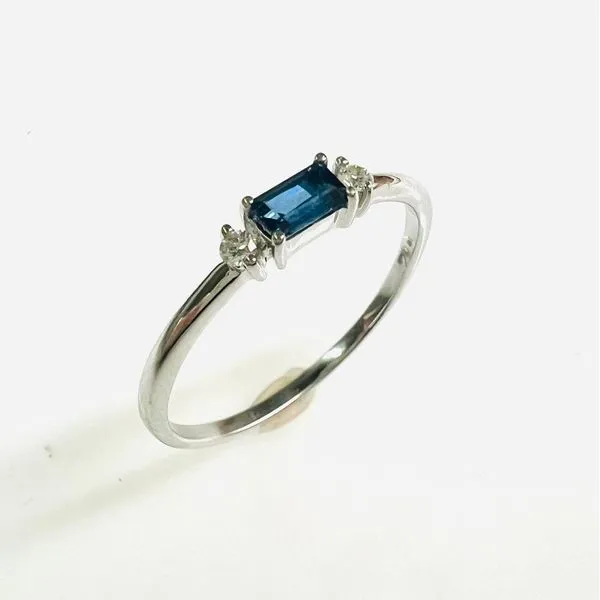 14 Karat White Gold Sapphire and Diamond Fashion Ring Forever Young Fine Jewelers St. George, UT
