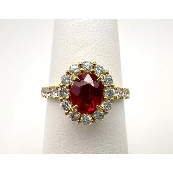 18 Karat Yellow Gold Ruby And Diamond Fashion Ring Forever Young Fine Jewelers St. George, UT