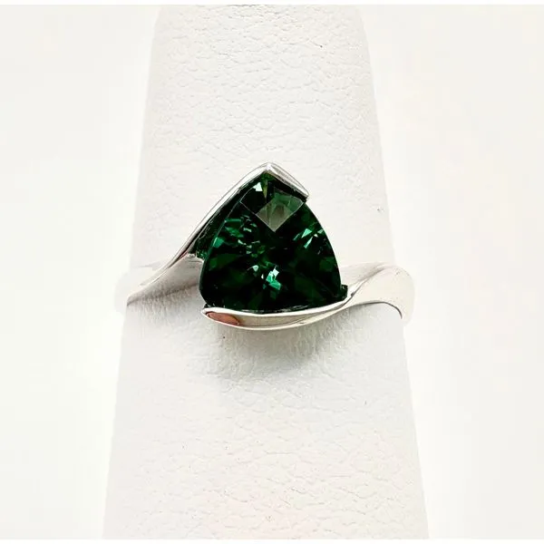 14 Karat White Gold Green Quartz Fashion Ring Forever Young Fine Jewelers St. George, UT