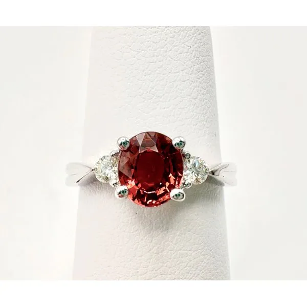 14 Karat White Gold Pink Tourmaline And Diamond Fashion Ring Forever Young Fine Jewelers St. George, UT