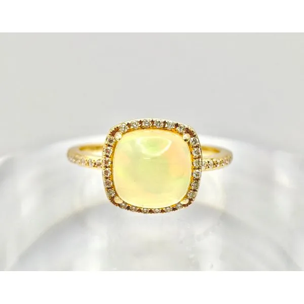 14 Karat Yellow Gold Opal And Diamond Fashion Ring Forever Young Fine Jewelers St. George, UT