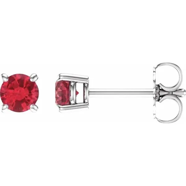 14 Karat White Gold Gemstone Stud Earrings Forever Young Fine Jewelers St. George, UT