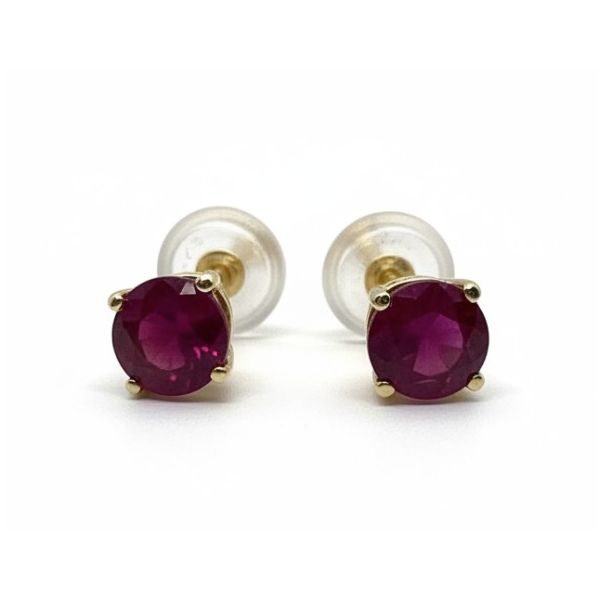 14 Karat Yellow Gold Ruby Stud Earrings Forever Young Fine Jewelers St. George, UT