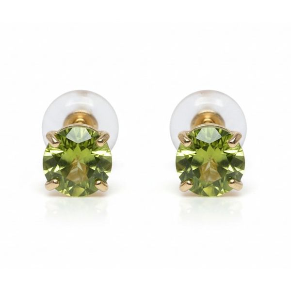 14 Karat Yellow Gold Peridot Stud Earrings Forever Young Fine Jewelers St. George, UT