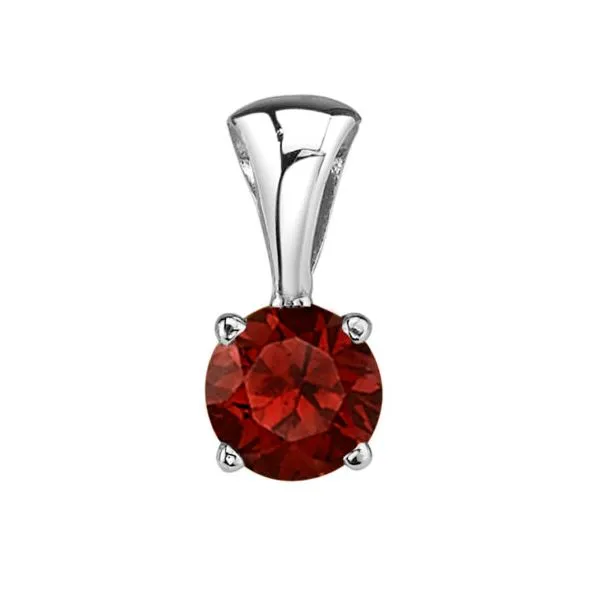 Garnet Solitaire Pendant Forever Young Fine Jewelers St. George, UT