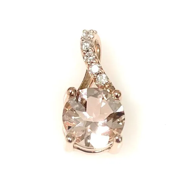 14 Karat Rode Gold Morganite and Diamond Fashion Ring Forever Young Fine Jewelers St. George, UT