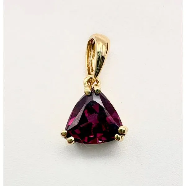 14 Karat Yellow Gold Grape Garnet Gemstone Pendant Forever Young Fine Jewelers St. George, UT