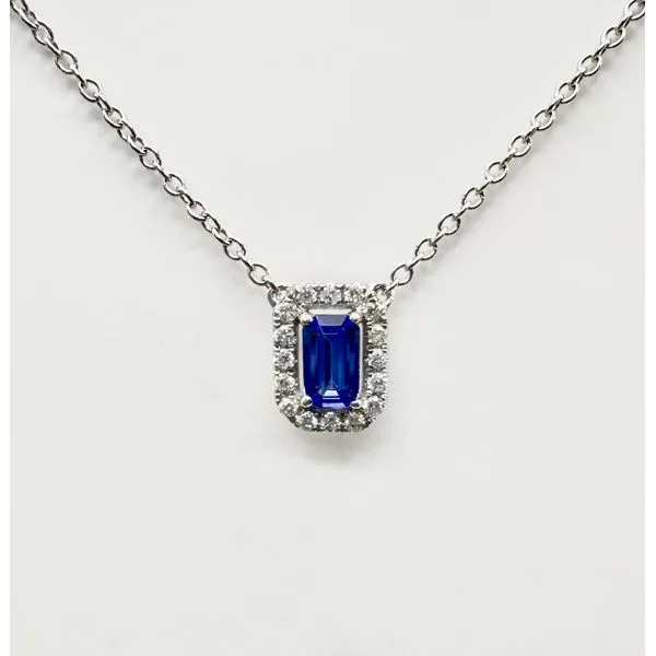 14 Karat White Gold Tanzanite And Diamond Pendant Forever Young Fine Jewelers St. George, UT