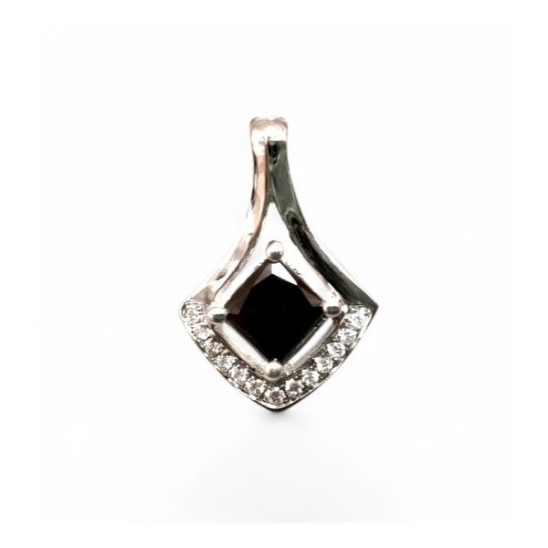 14 Karat White Gold Black Diamond Pendant Forever Young Fine Jewelers St. George, UT