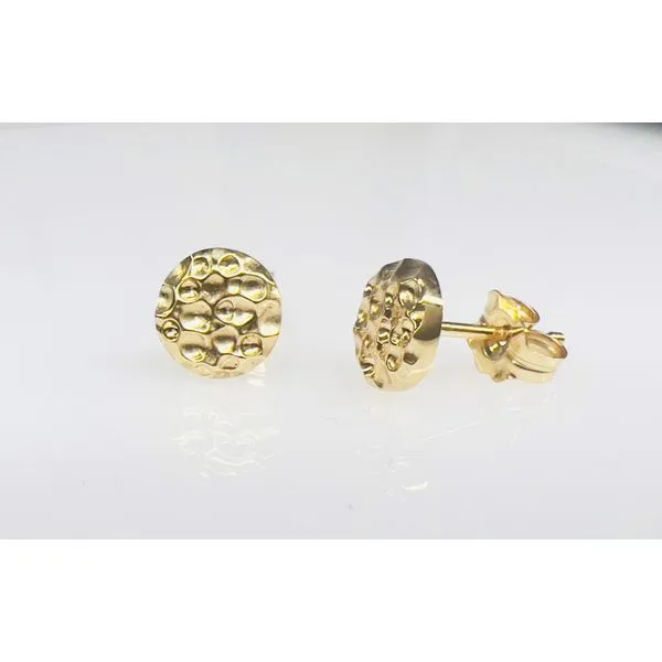 Handmade 14 Karat Yellow Gold Disc Earrings Forever Young Fine Jewelers St. George, UT