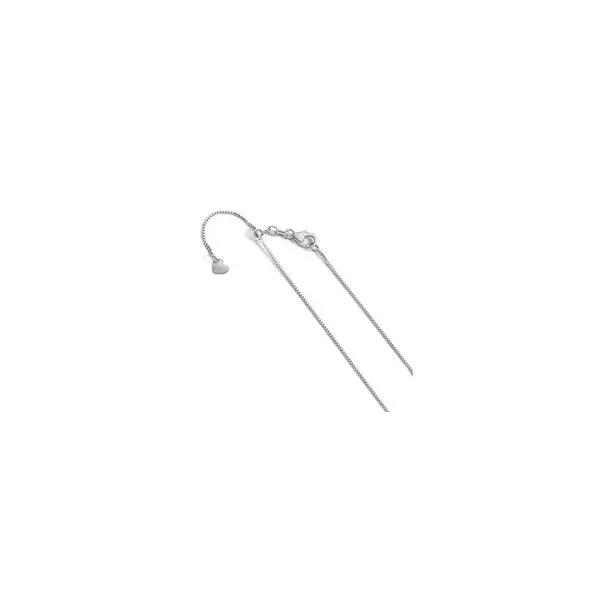 Leslie's Brand 14 Karat White Gold Adjustable Box Chain Forever Young Fine Jewelers St. George, UT
