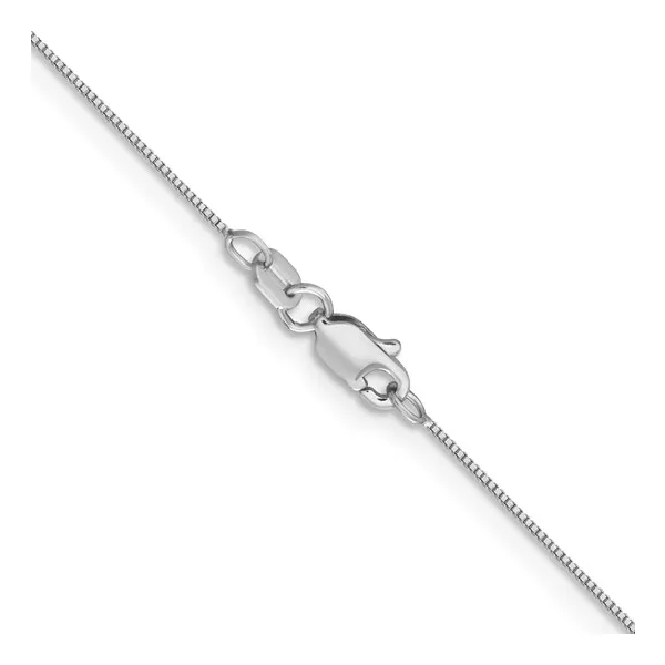 14 Karat White Gold Box Chain 16