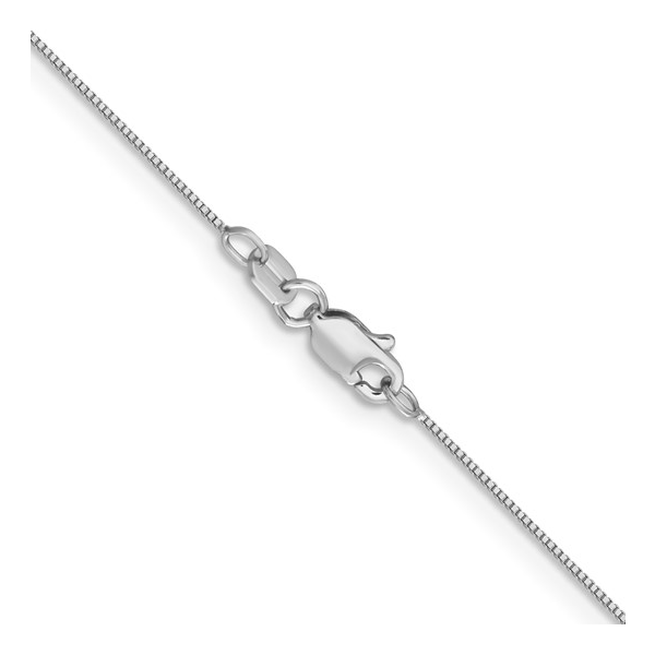 14 Karat White Gold Box Chain 16