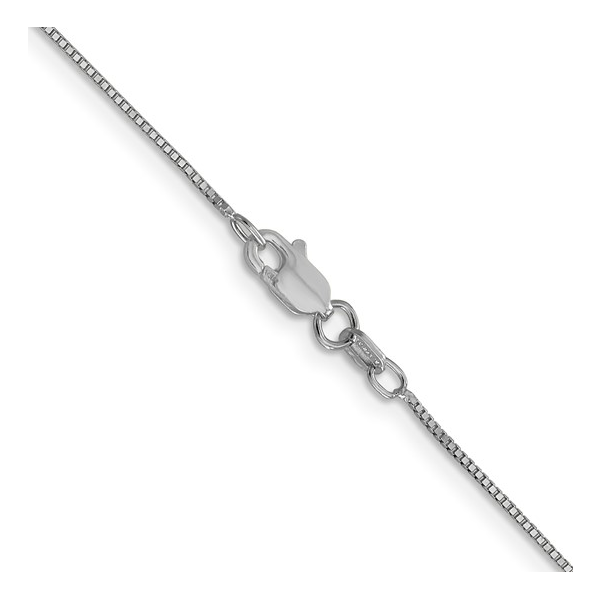 14 Karat White Gold Box Chain 16