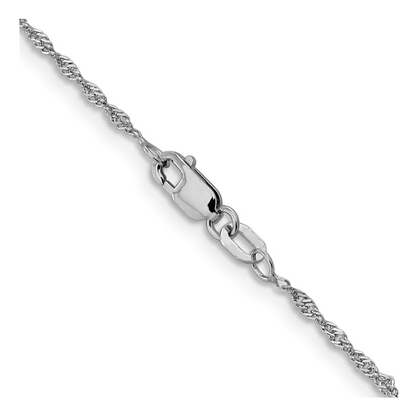 Leslie's 14 Karat White Gold Singapore Chain Forever Young Fine Jewelers St. George, UT