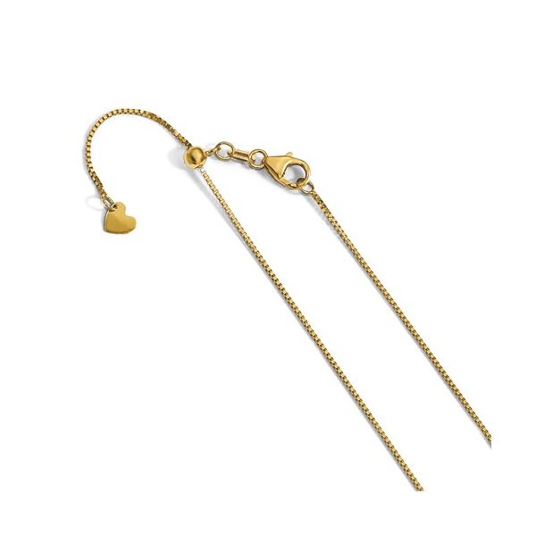 Leslie's 14 Karat Yellow Gold Adjustable Box Chain Forever Young Fine Jewelers St. George, UT