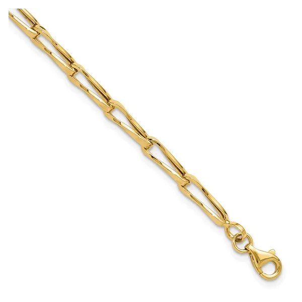 Leslie's 14 Karat Yellow Gold Twisted Paperclip Bracelet Forever Young Fine Jewelers St. George, UT