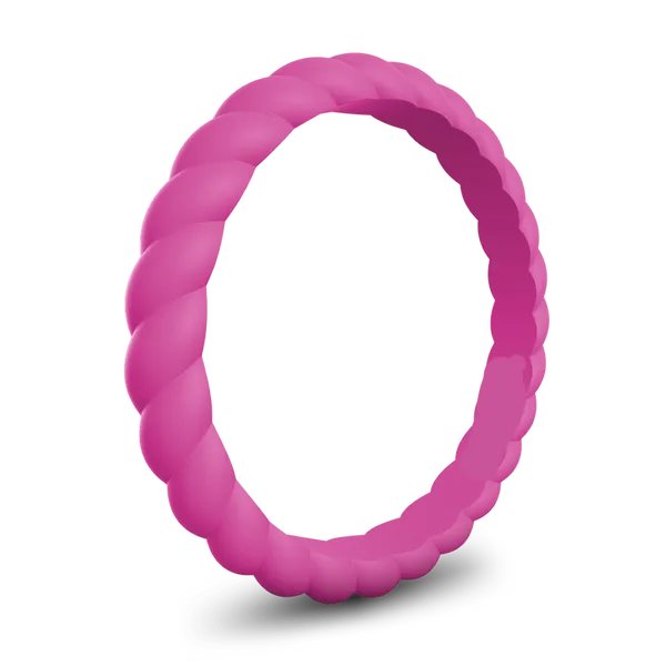 Women's Spiral Pink TruBand Silicone Ring Forever Young Fine Jewelers St. George, UT