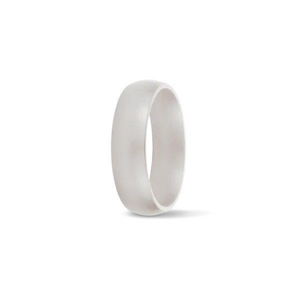 Lady's Low Dome Pearl TruBand Silicone Ring Forever Young Fine Jewelers St. George, UT