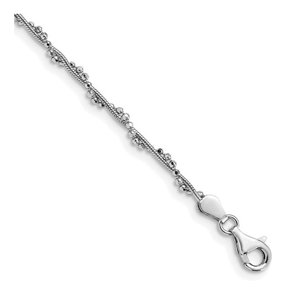 Leslie's Sterling Silver Anklet Image 2 Forever Young Fine Jewelers St. George, UT