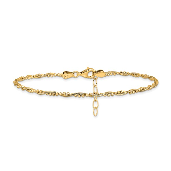 Leslie's Sterling Silver Yellow Tone Anklet Forever Young Fine Jewelers St. George, UT