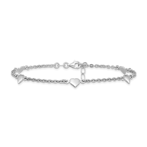 Sterling Silver Stationary Heart Anklet Forever Young Fine Jewelers St. George, UT