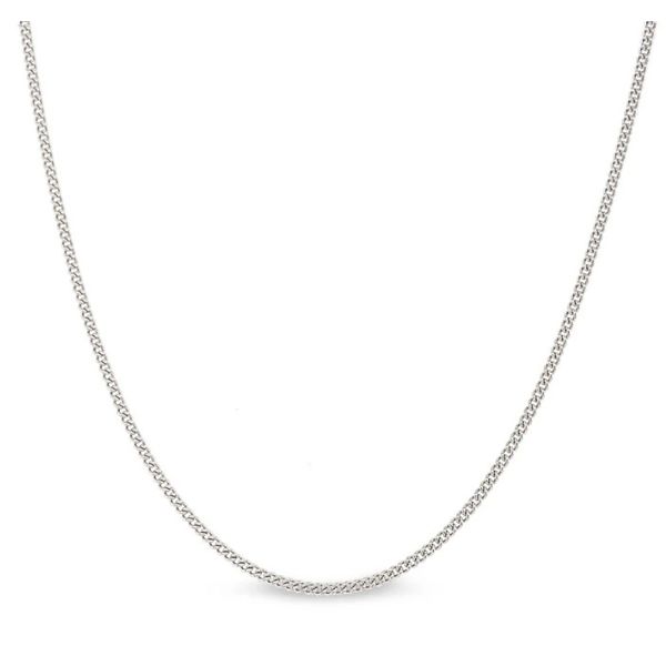Sterling Silver Curb Chain 1mm wide 18