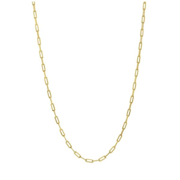 Sterling Silver Yellow Gold Plated Paperclip Chain Forever Young Fine Jewelers St. George, UT