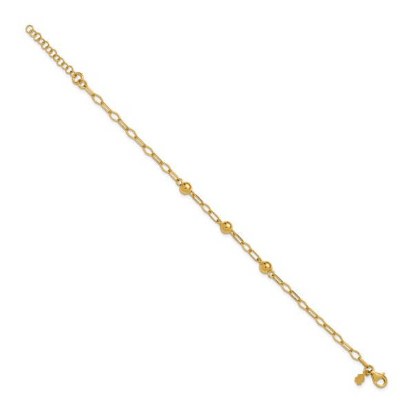 Leslie's Sterling Silver Gold Tone Paperclip Bracelet Image 2 Forever Young Fine Jewelers St. George, UT